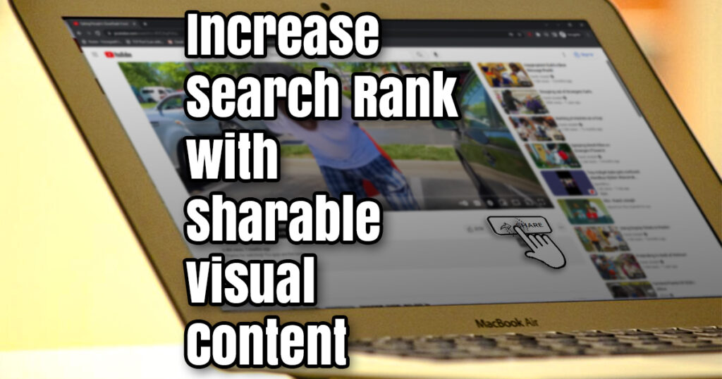 Increase Search Rank With Sharable Visual Content